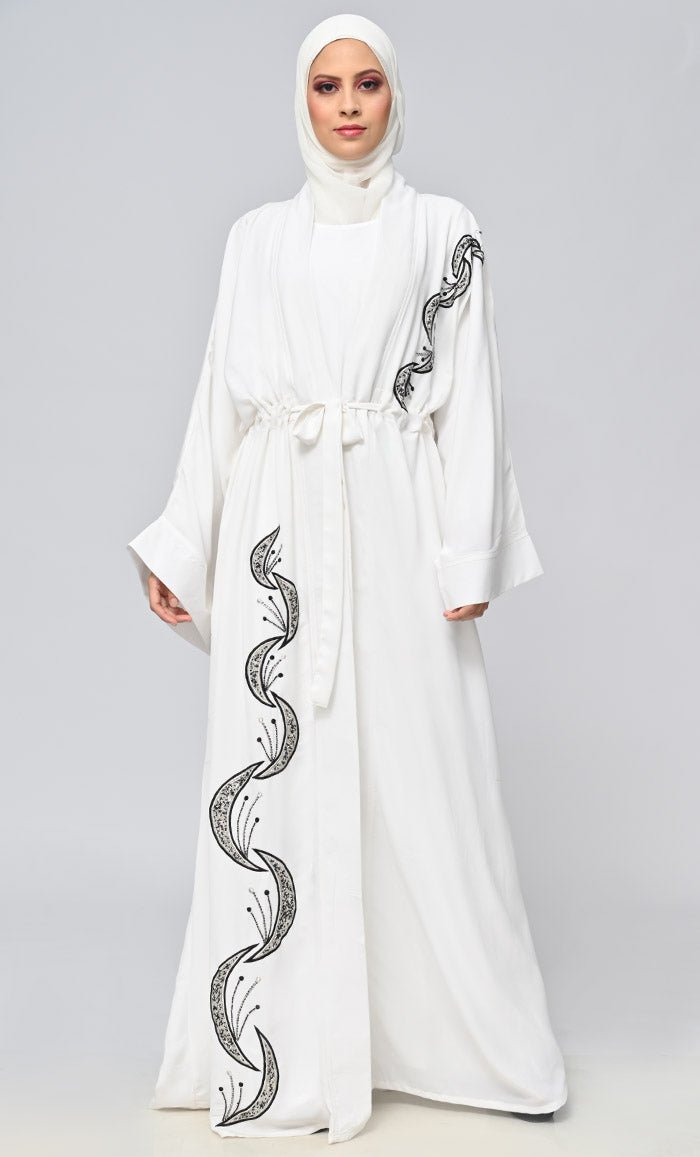 Buy Islamic Hand And Machine Embroidered Shrug\Bisht With Inner - EastEssence.com