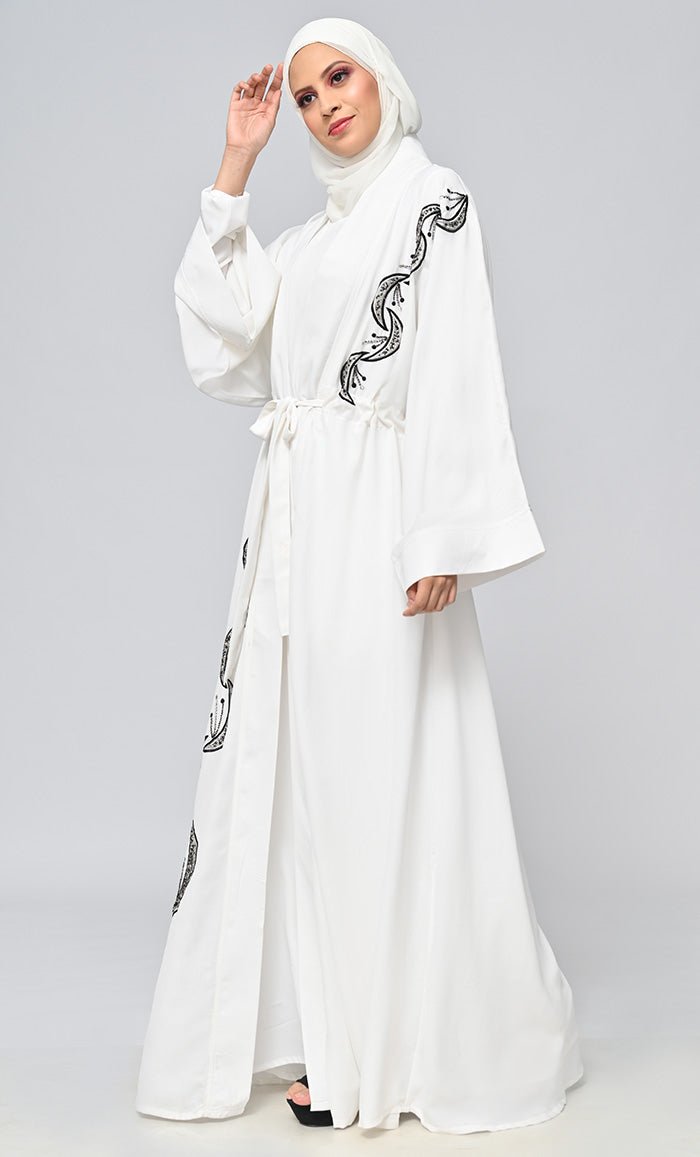 Buy Islamic Hand And Machine Embroidered Shrug\Bisht With Inner - EastEssence.com