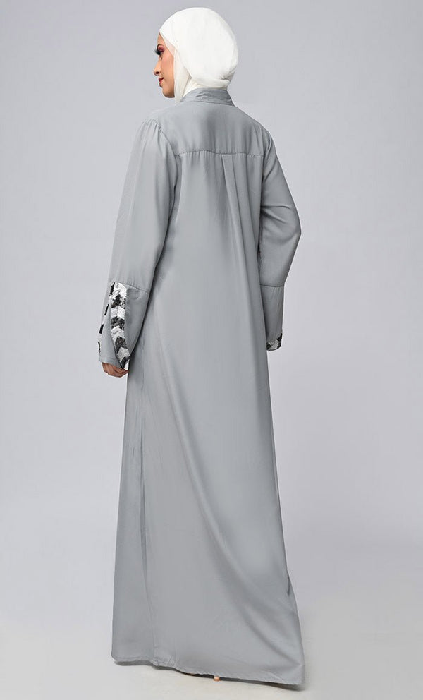 Buy Islamic Sequins Detailing Abaya - EastEssence.com