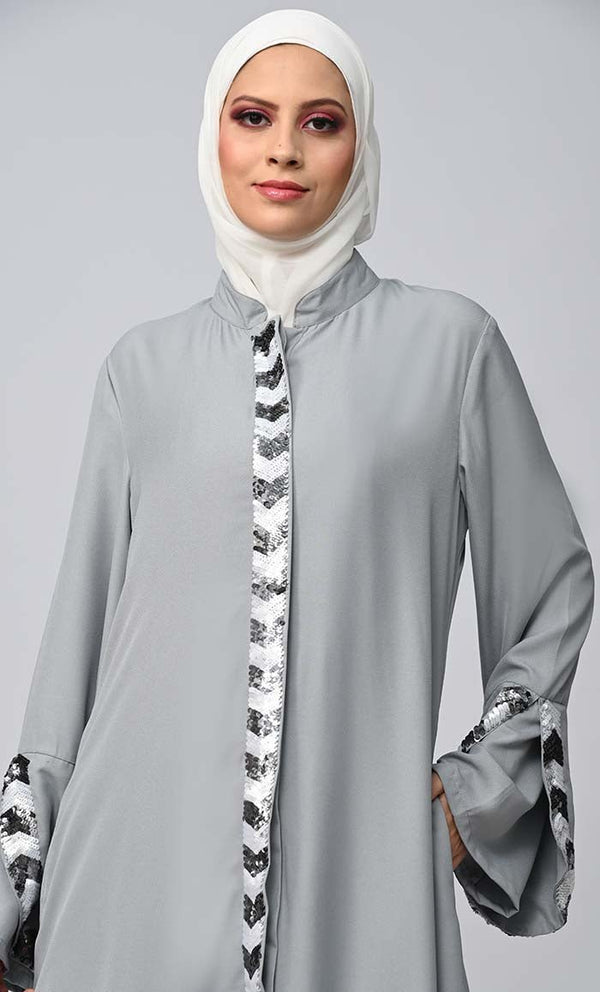Buy Islamic Sequins Detailing Abaya - EastEssence.com