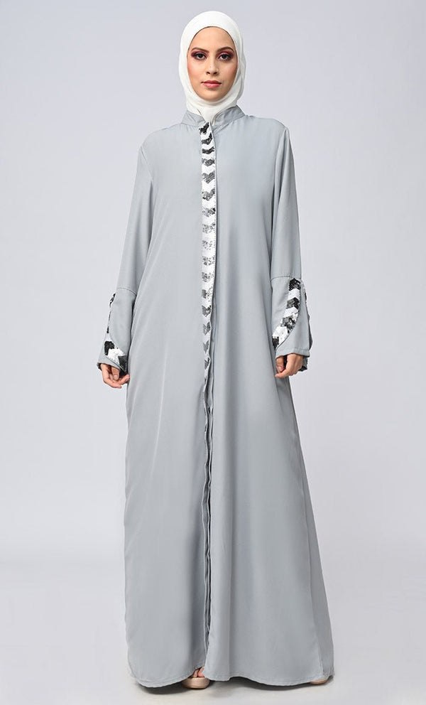 Buy Islamic Sequins Detailing Abaya - EastEssence.com