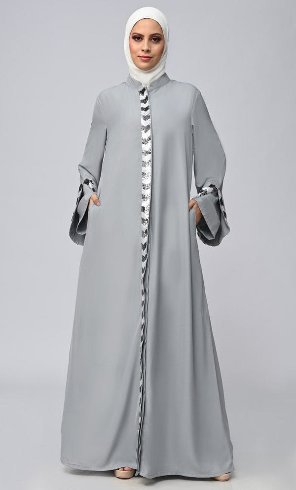 Buy Islamic Sequins Detailing Abaya - EastEssence.com