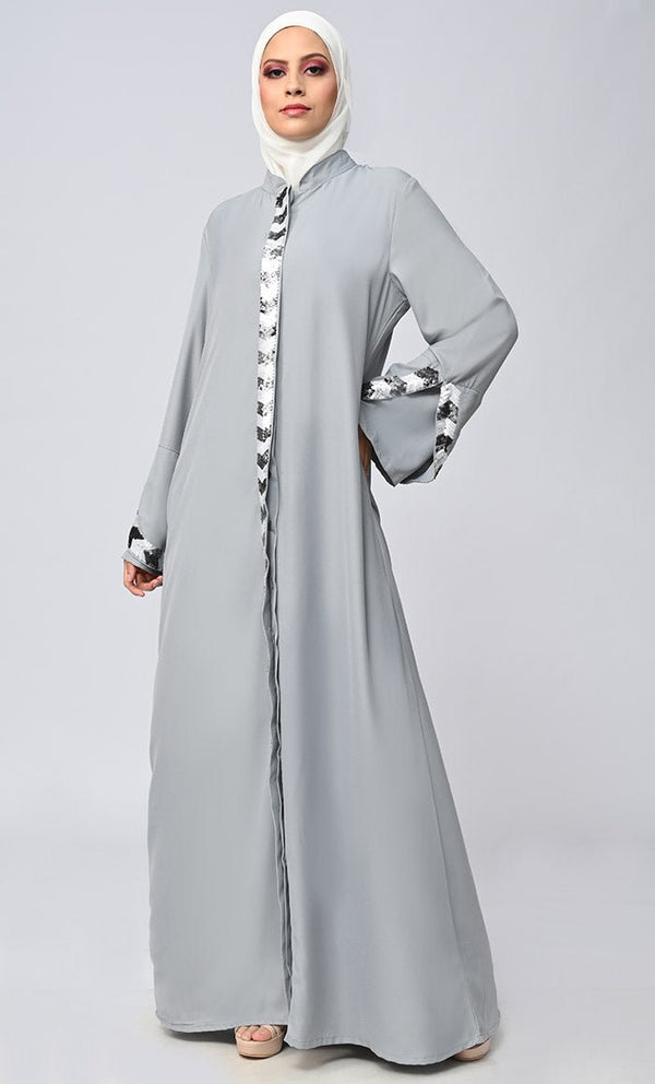 Buy Islamic Sequins Detailing Abaya - EastEssence.com