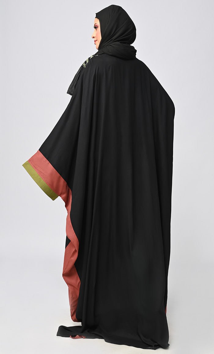 Buy Islamic Sequins Detailing Kaftan Style Abaya - EastEssence.com