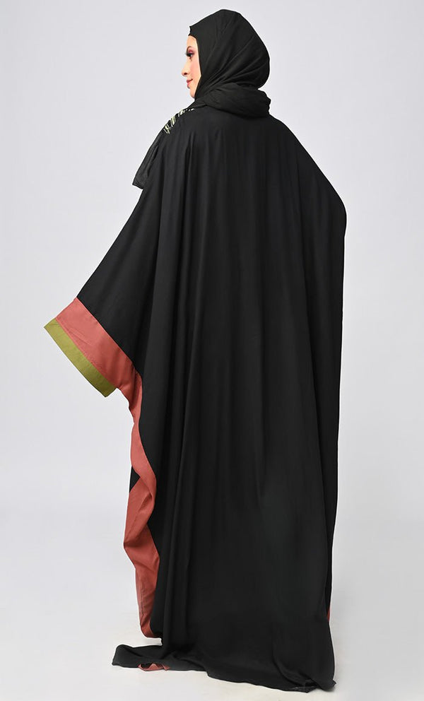 Buy Islamic Sequins Detailing Kaftan Style Abaya - EastEssence.com