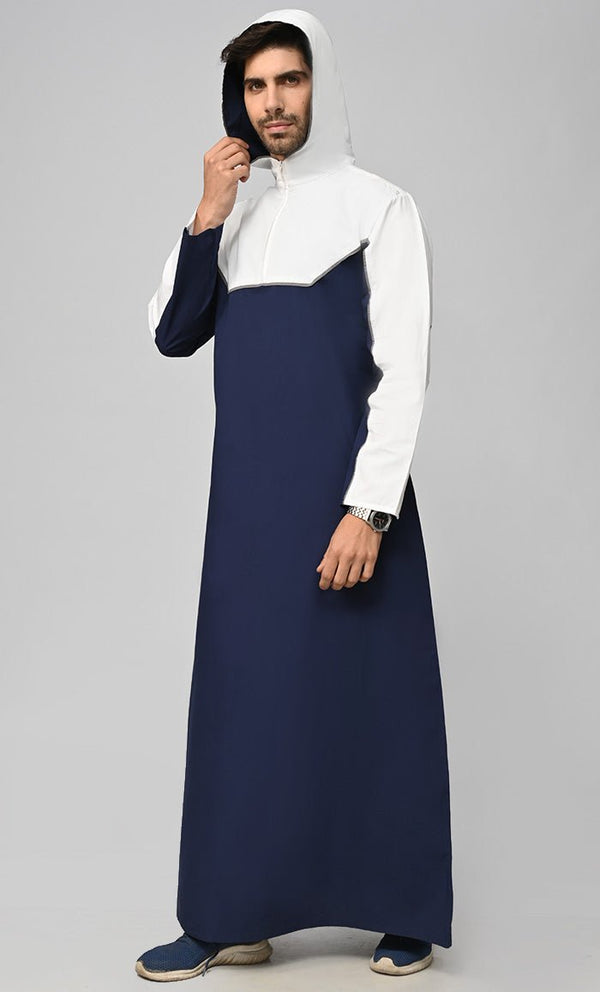 Buy Mens Islamic Contrasted Thobe