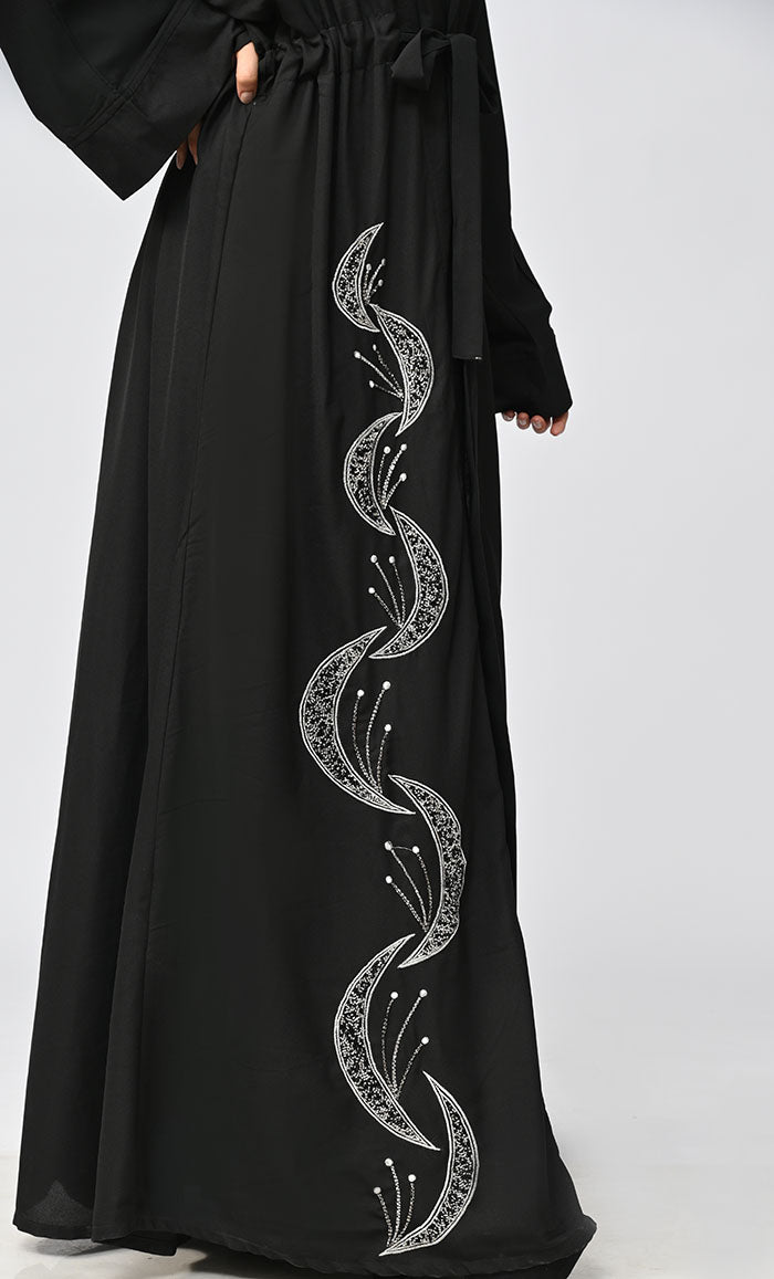 Buy Modest Islamic Embroidered Detailing Shrug\Bisht - EastEssence.com