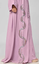 Buy Modest Islamic Embroidered Detailing Shrug\Bisht - EastEssence.com