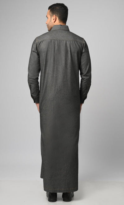 Casual Denim Designer Thobe/Jubba For Men