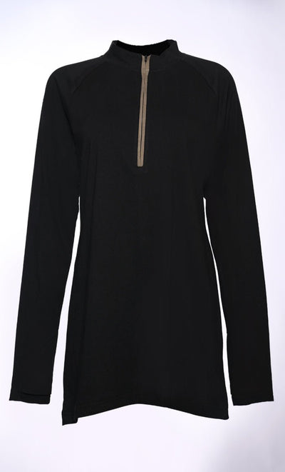 Casual T-Shirt with Half Zip Closure - EastEssence.com