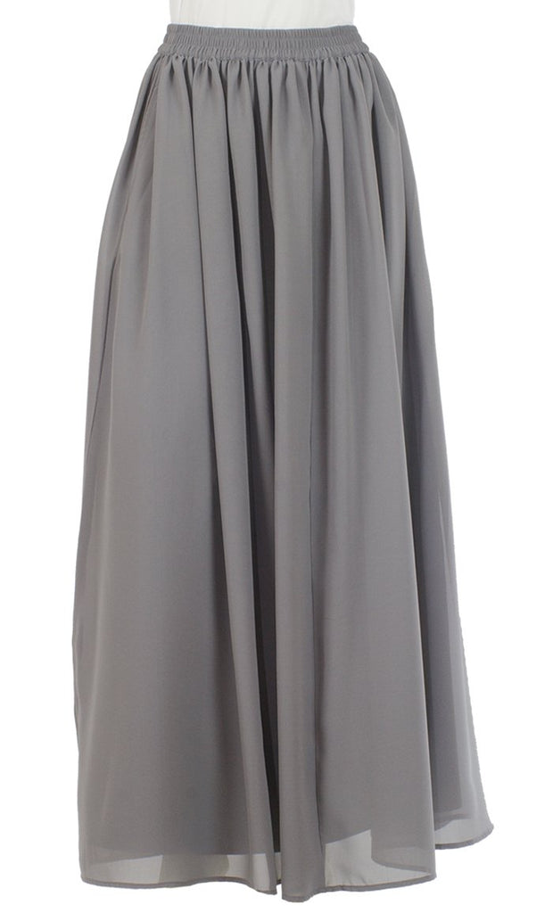 Casual Wear Elasticated Waistband Long Skirt - EastEssence.com