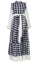 Check Printed Tiered Abaya - EastEssence.com
