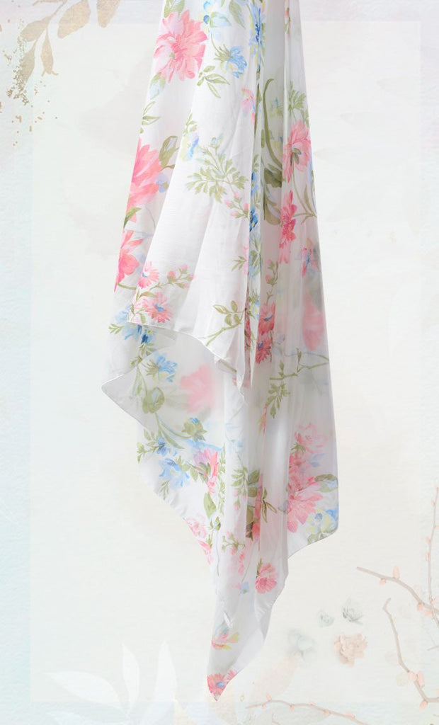 Chiffon Floral Printed Hijab - EastEssence.com