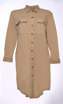 Classic Button Down Shirt with Front Pockets - EastEssence.com