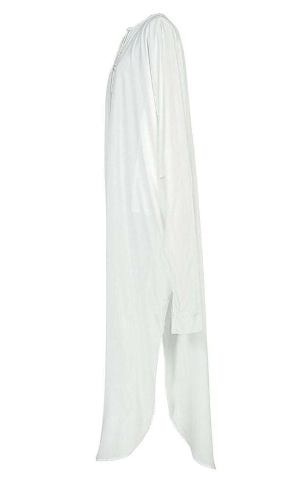 Classic Comfortable Hidden Button Down Hajj / Umrah Abaya - EastEssence.com