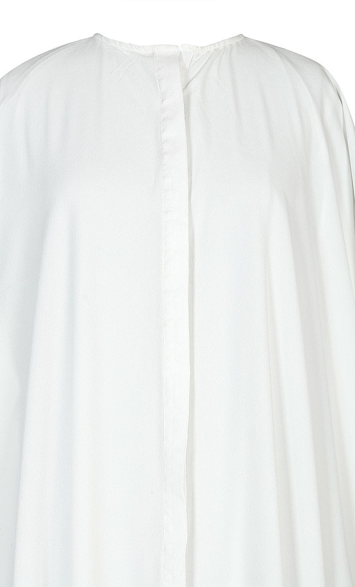 Classic Comfortable Hidden Button Down Hajj / Umrah Abaya - EastEssence.com