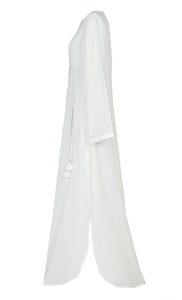 Self Printed Angrakha Style Hajj/Umrah Abaya