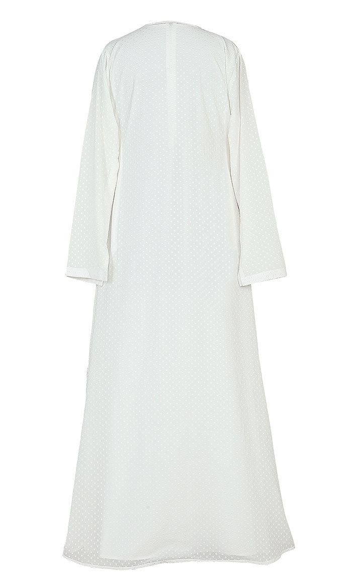 Self Printed Angrakha Style Hajj/Umrah Abaya