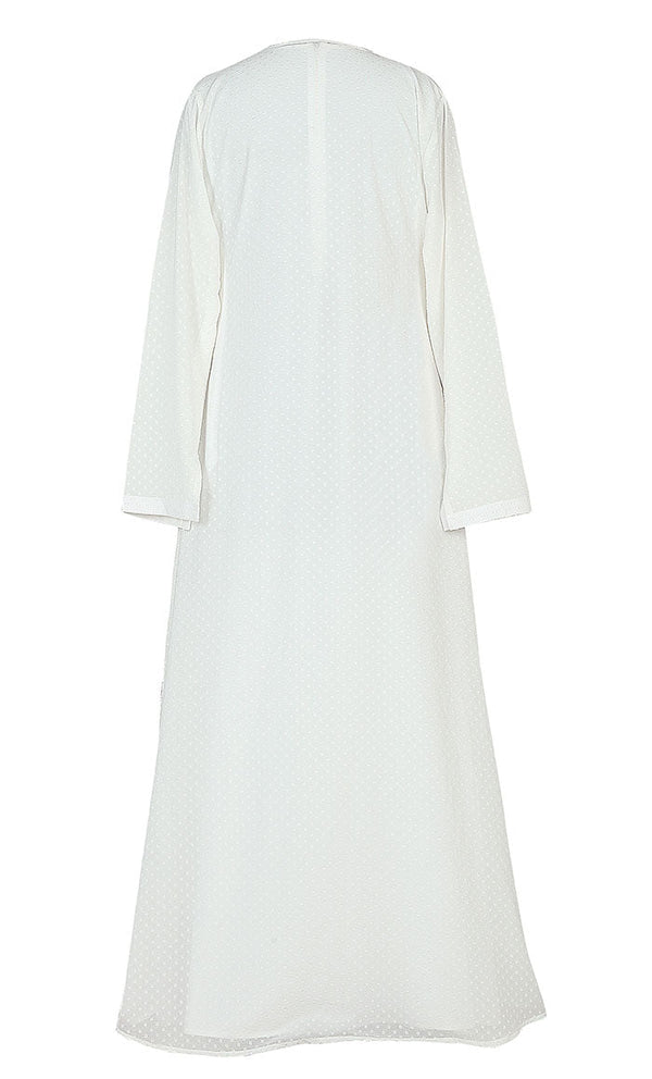 Self Printed Angrakha Style Hajj/Umrah Abaya