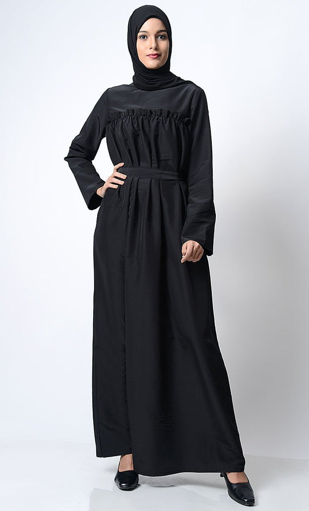 Classic Everyday Wear Abaya-Black - EastEssence.com