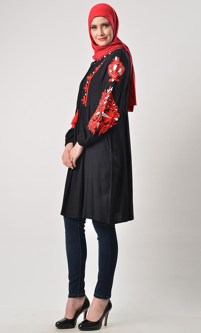 Classic Heavy Embroidered Tunic - EastEssence.com