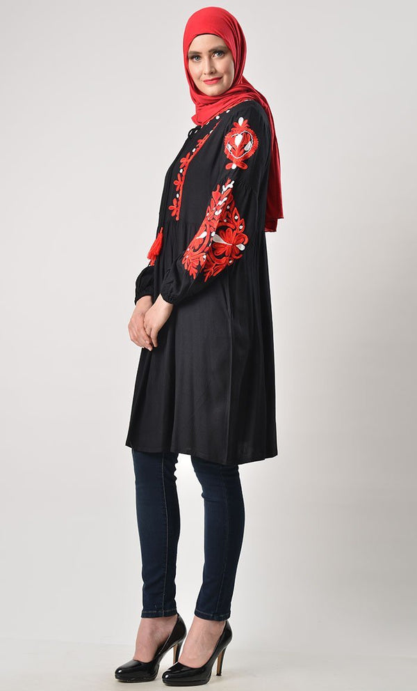 Classic Heavy Embroidered Tunic - EastEssence.com