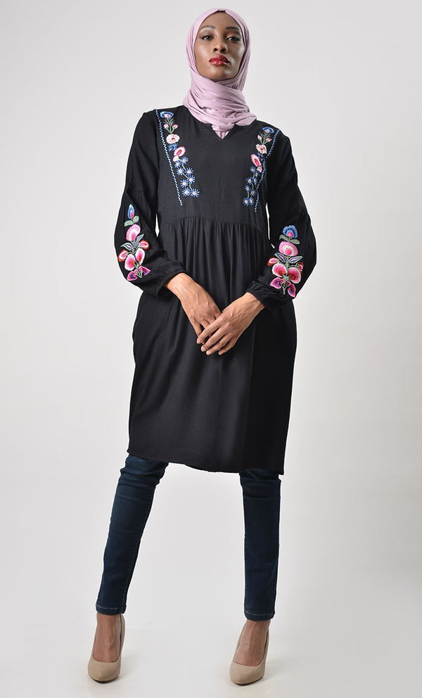 Classic Heavy Embroidered Tunic - EastEssence.com