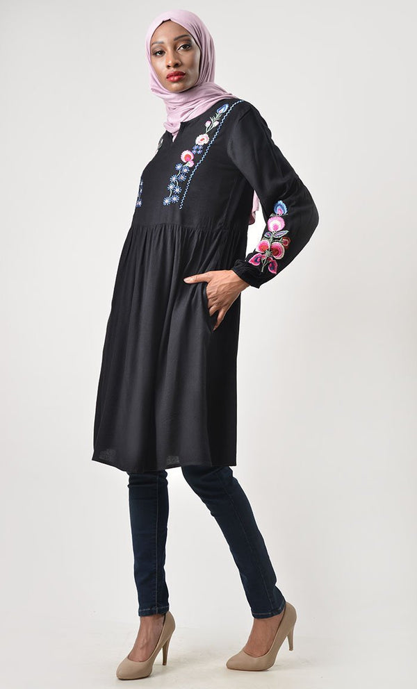 Classic Heavy Embroidered Tunic - EastEssence.com