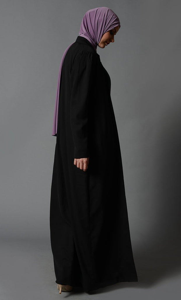 Coat Collar Black Shrug - EastEssence.com