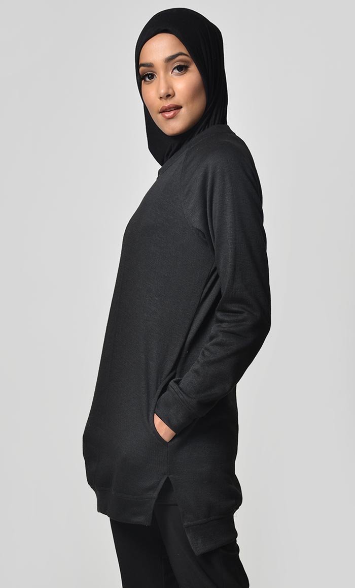 Color of Fall Designed Hoodie- Black - EastEssence.com