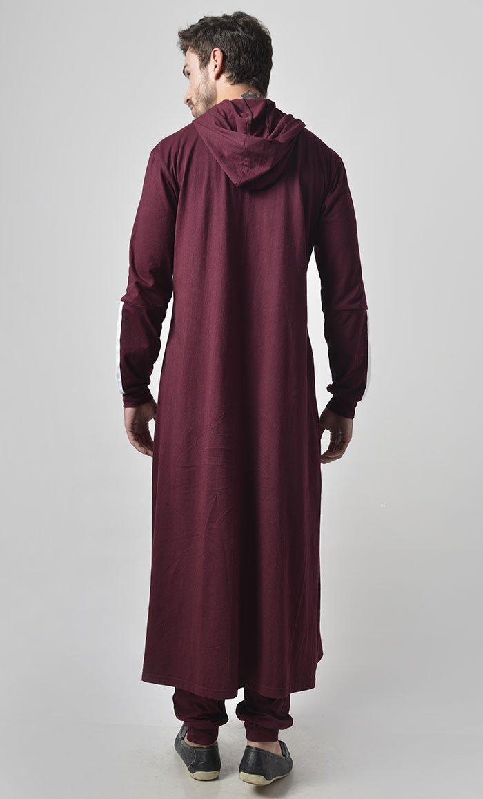 Color Stripe Casual Jersey Set for Men