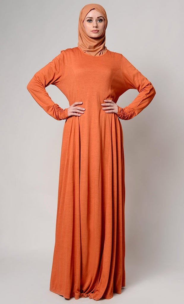 Comfort Poly Knit Maxi Dress Abaya - EastEssence.com
