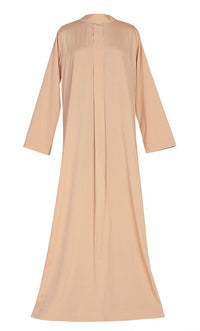 Comfy Everyday Wear Yellow Contrasted Double Layer Bisht