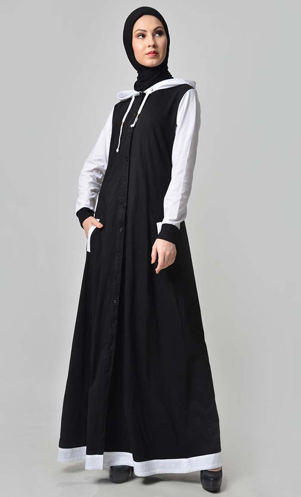 Comfy Hooded Jersey Abaya