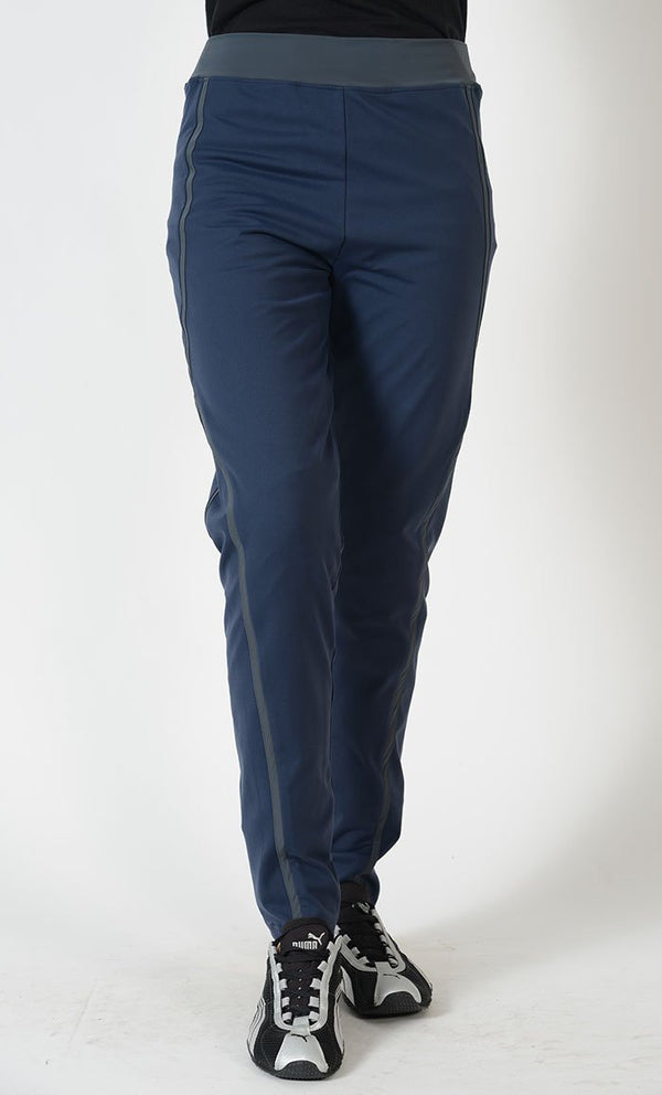 Contrast Accents Detail Activewear Sports Pants - EastEssence.com