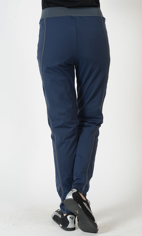 Contrast Accents Detail Activewear Sports Pants - EastEssence.com