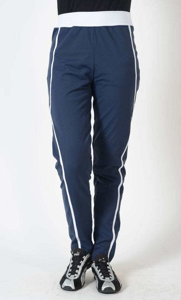 Contrast Accents Detail Activewear Sports Pants - EastEssence.com