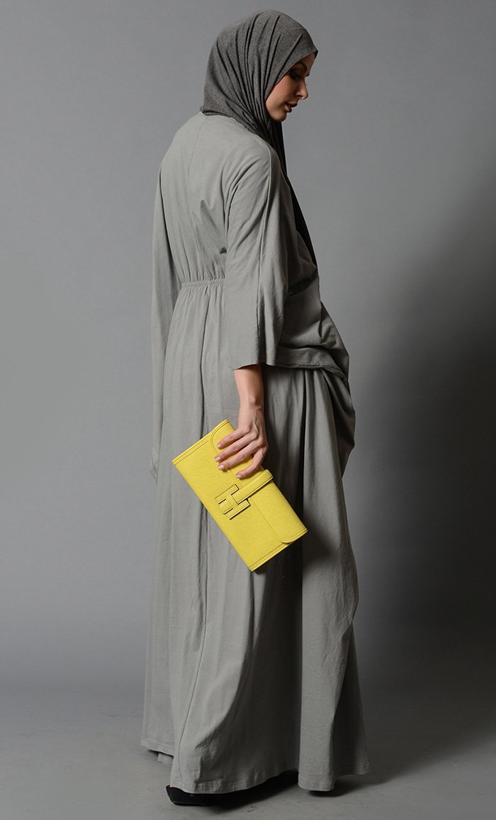 Cotton Kaftan with Elastic Waist - EastEssence.com