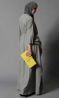 Cotton Kaftan with Elastic Waist - EastEssence.com