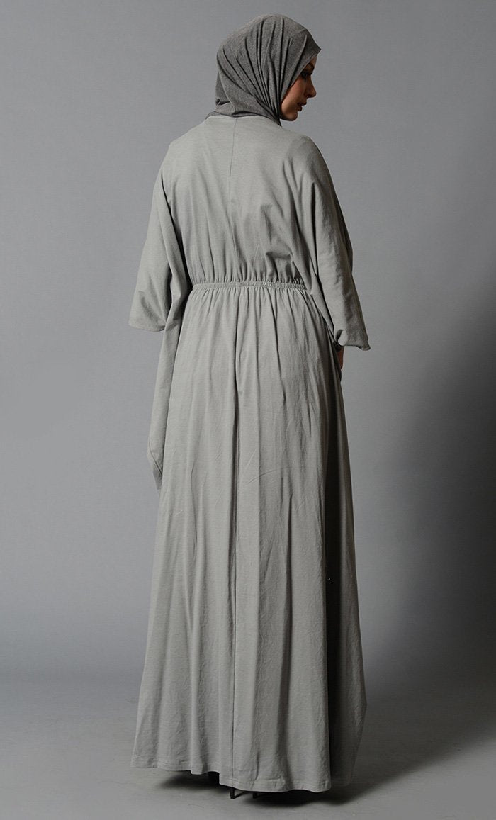 Cotton Kaftan with Elastic Waist - EastEssence.com