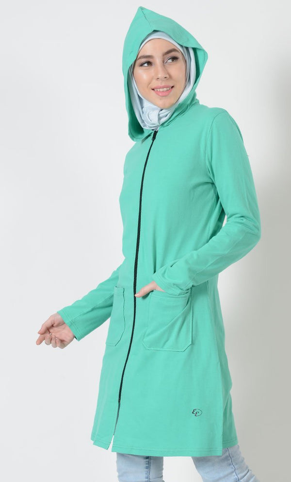 EE Sport Black Zipper Hoodie - EastEssence.com