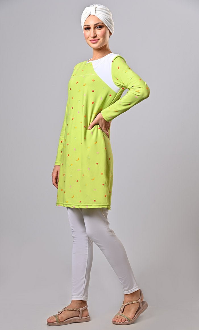 Electric Paradise: Bold And Colorful Printed Swimwear For Poolside Glam (3Pc Set) - EastEssence.com