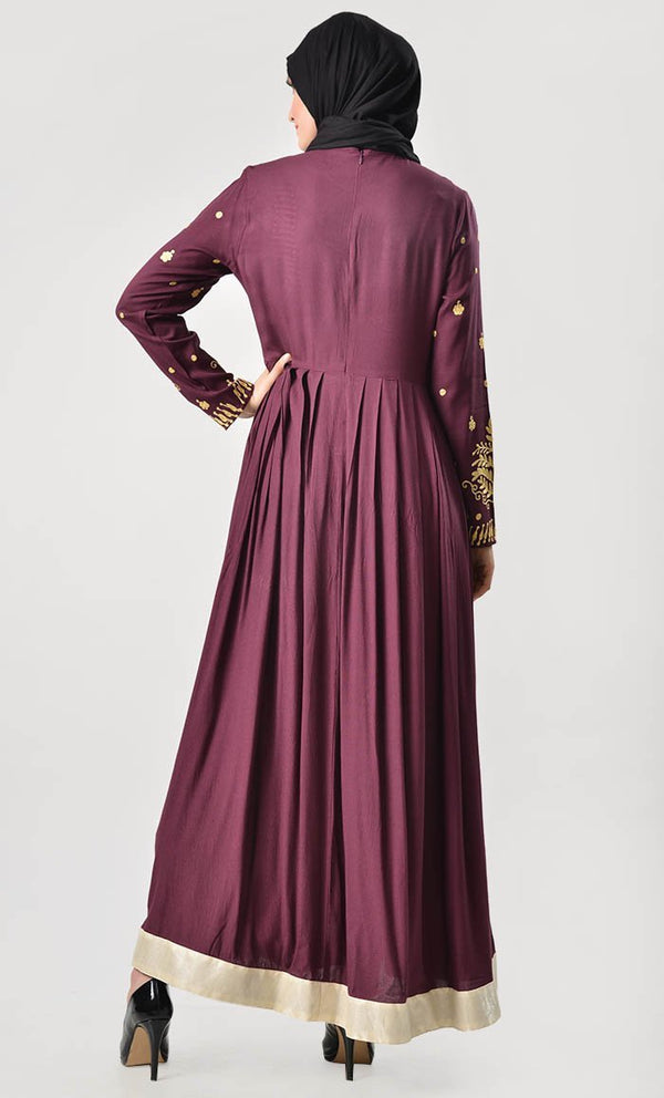Elegance First Embroidered Abaya - EastEssence.com