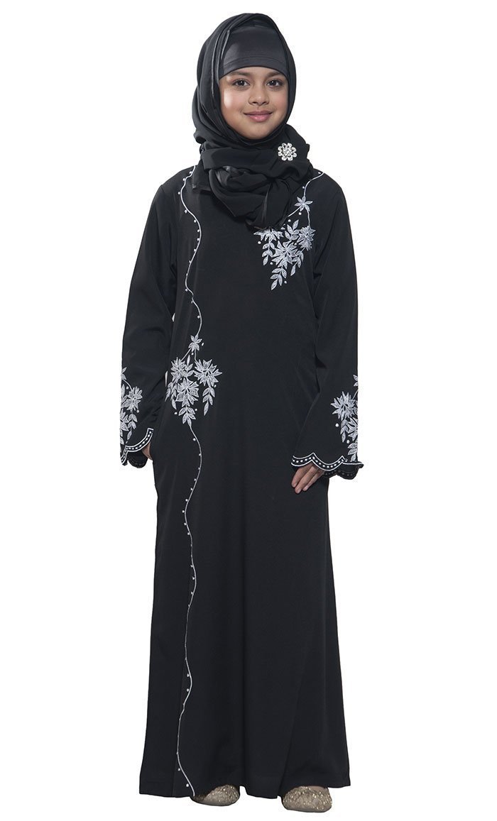 Embroidered Kid's Abaya - EastEssence.com