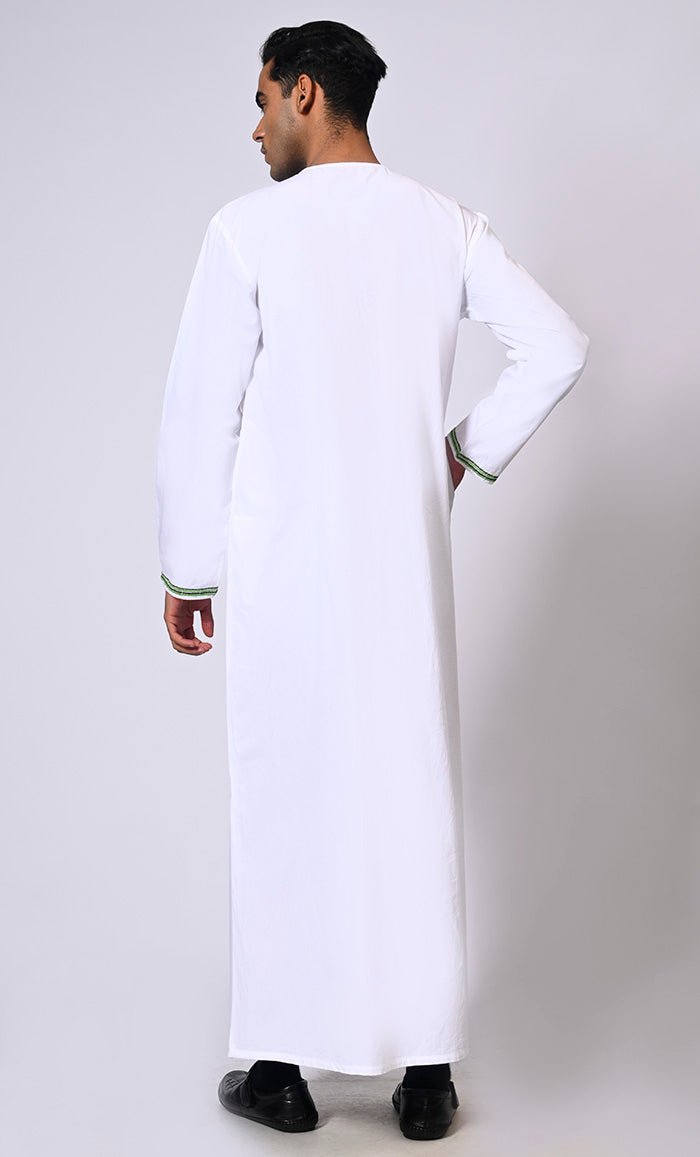 Embroidered Men's Thobe