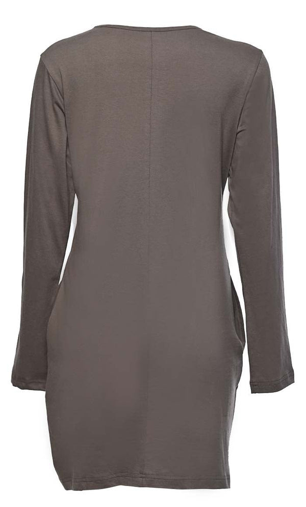 Everyday Wear Basic Ruched Detailing Tunic - EastEssence.com