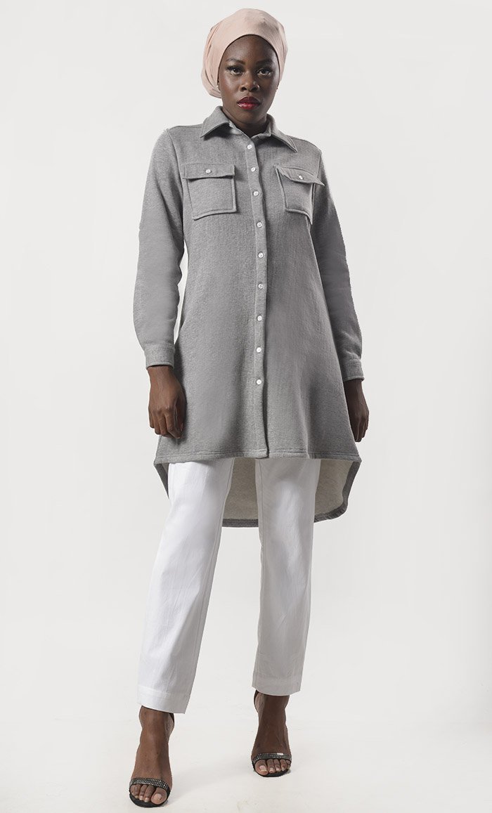 Everyday Wear Basic Tunic With Pant Set - EastEssence.com