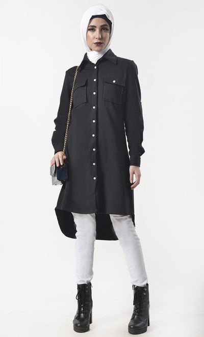 Everyday Wear Basic Tunic With Pant Set - EastEssence.com