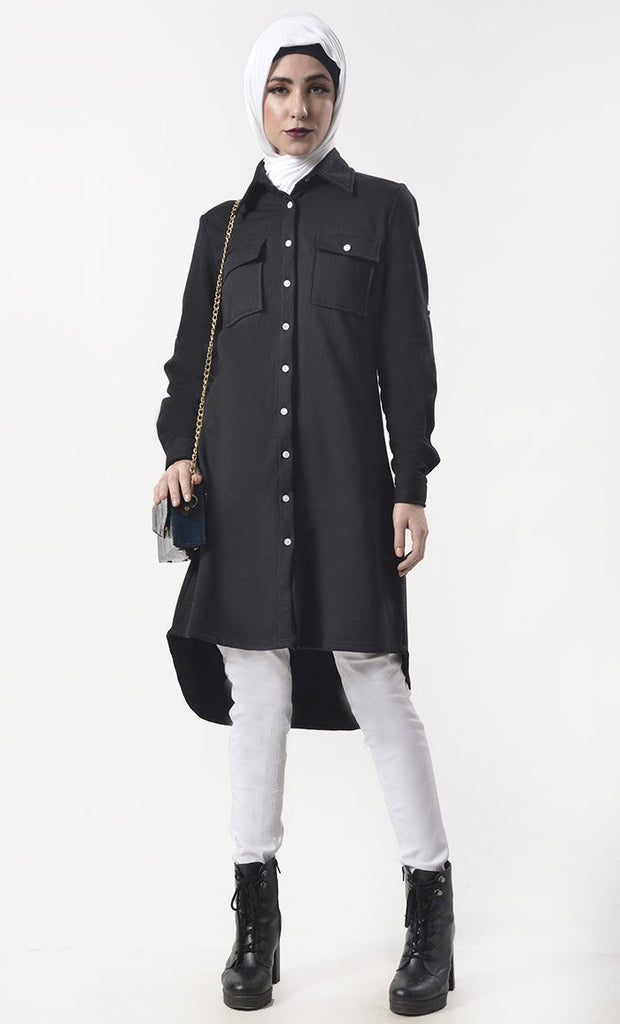 Everyday Wear Basic Tunic With Pant Set - EastEssence.com