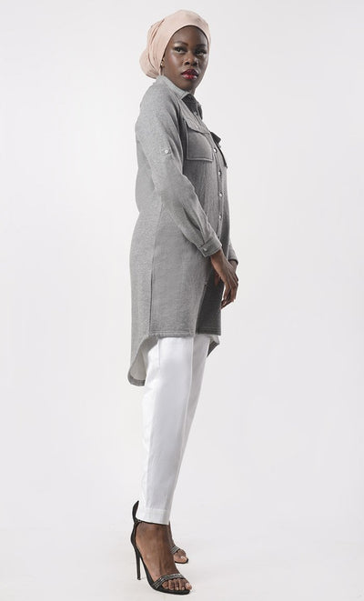 Everyday Wear Basic Tunic With Pant Set - EastEssence.com